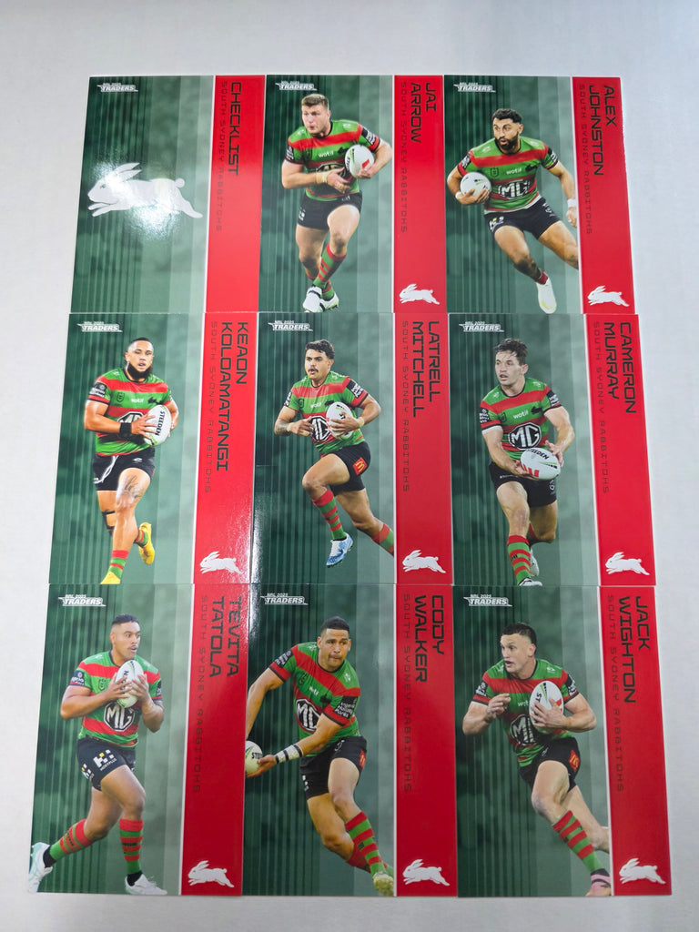 NRL 2025 Traders - Base Team Set 9 Cards -Rabbitohs