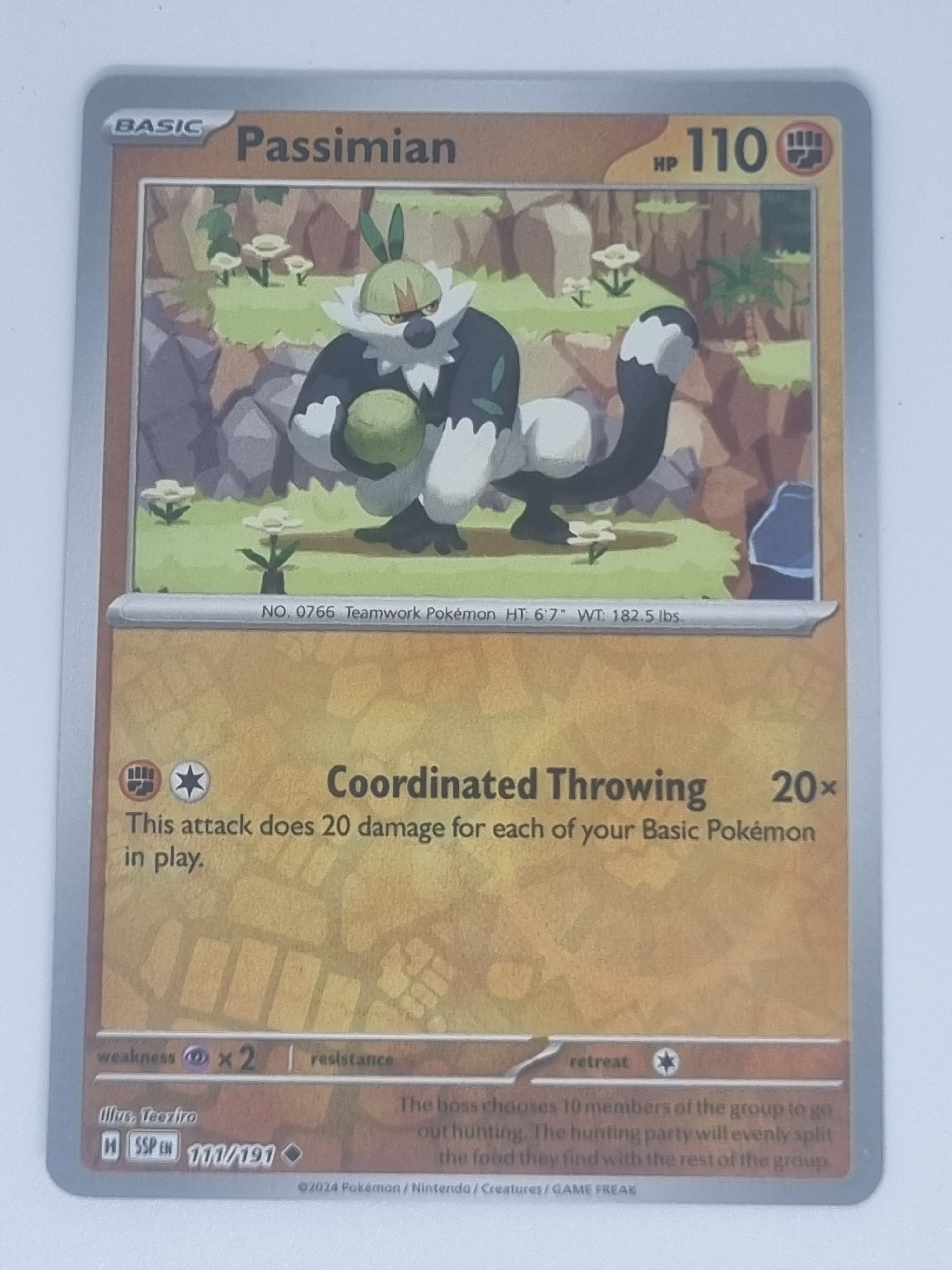 Pokemon TCG - Surging Sparks - #111/191 - Reverse Holo - Passimian