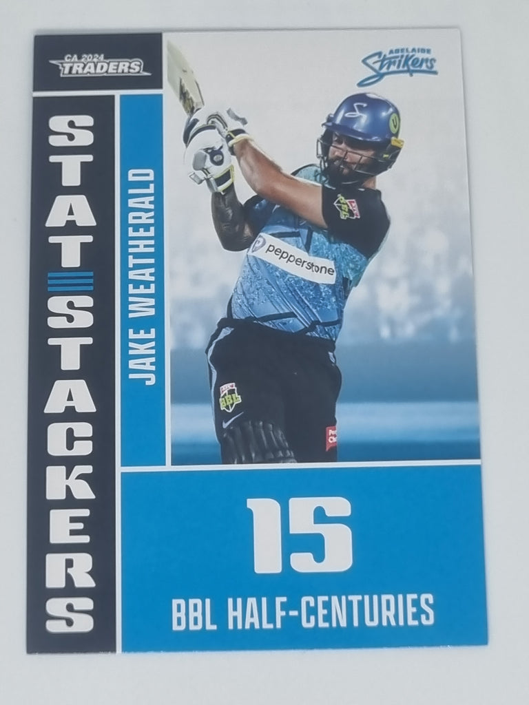 2024-25 LUXE Cricket - Stat Stackers - #SS10 - Jake Weatherald - Strikers