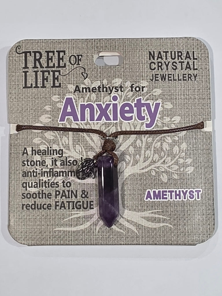 Tree of Life | Anxiety | Amethyst Necklace | Natural Crystal Jewellery