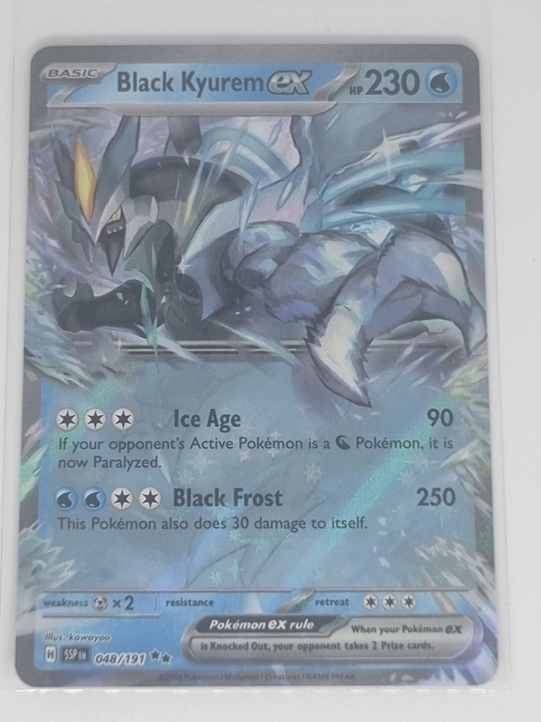 Pokemon TCG - Surging Sparks - #048/191 - Black Kyurem EX - Double Rar Funporium Pokemon TCG - Surging Sparks - #048/191 - Black Kyurem EX - Double Rar Funporium