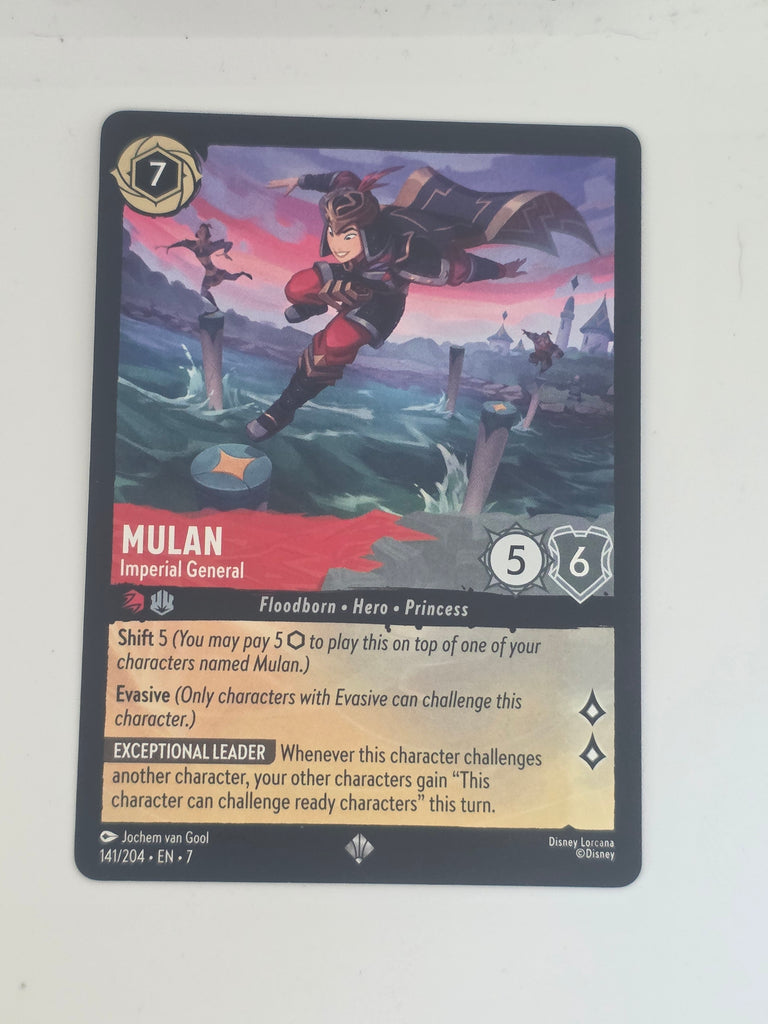 Lorcana | Archazia's Island | #141/204 | Mulan - Imperial Guard | Super Rare
