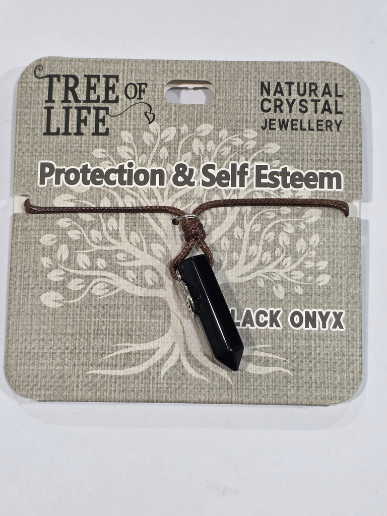 Tree of Life | Protection & Self Esteem | Black Onyx Necklace | Natural Crystal Jewellery