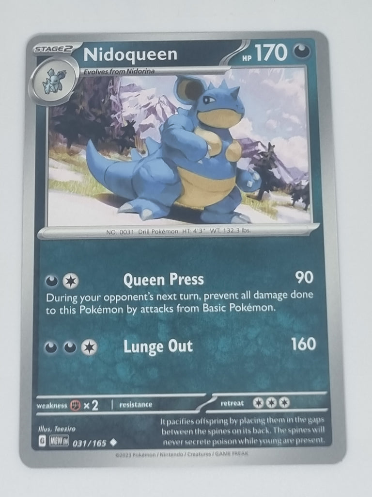 Pokemon TCG - Pokemon 151 - #031/165 - Nidoqueen - Uncommon