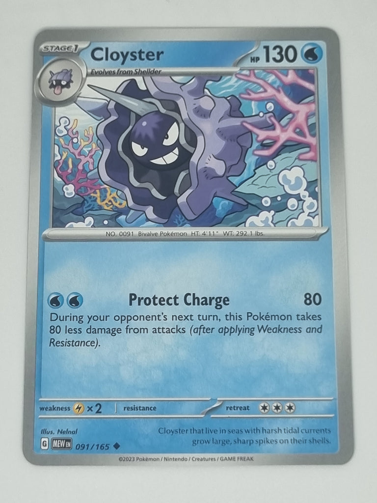 Pokemon TCG - Pokemon 151 - #091/165 - Cloyster - Uncommon