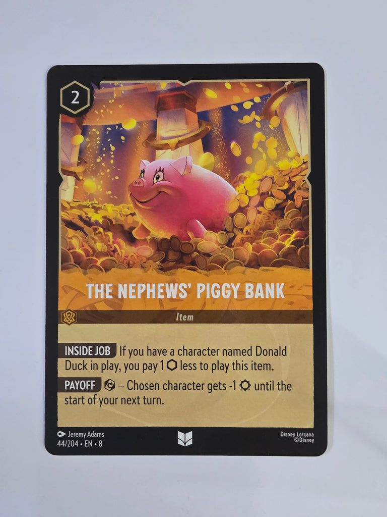 Disney Lorcana Reign of Jafar | The Newphew's Piggy Bank | #044 | Uncommon