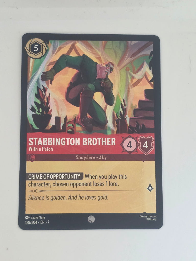 Lorcana | Archazia's Island #128/204 Stabbington Brother - With a Patch | Common