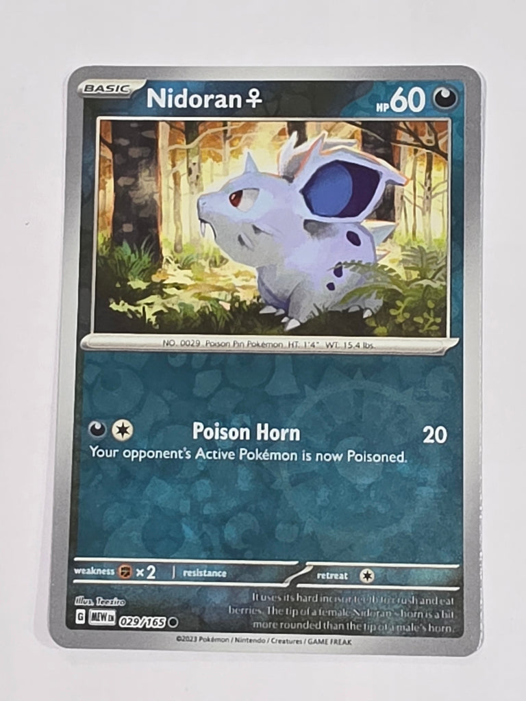 Pokemon TCG - Pokemon 151 - #029/165 - Nidoran- Common
