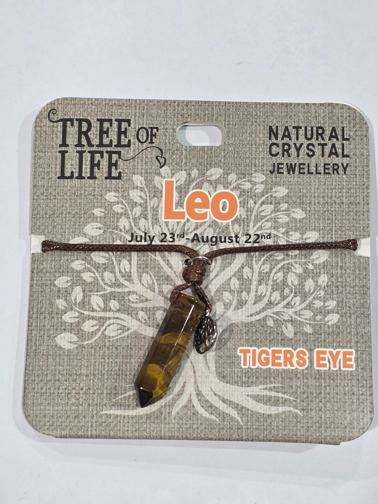 Tree of Life | Leo | Tigers Eye Necklace | Natural Crystal Jewellery