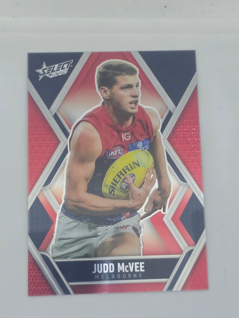 AFL Footy Stars 2025 | Luminous Base | #L115 | J. McVee | Melbourne
