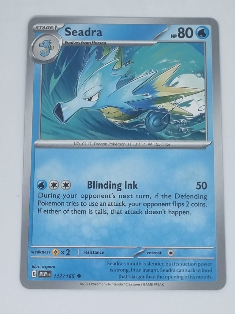 Pokemon TCG - Pokemon 151 - #117/165 - Seadra - Uncommon