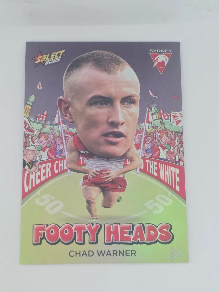 AFL Footy Stars 2025 | Footy Heads | #FH96 | C. Warner | Sydney Swans