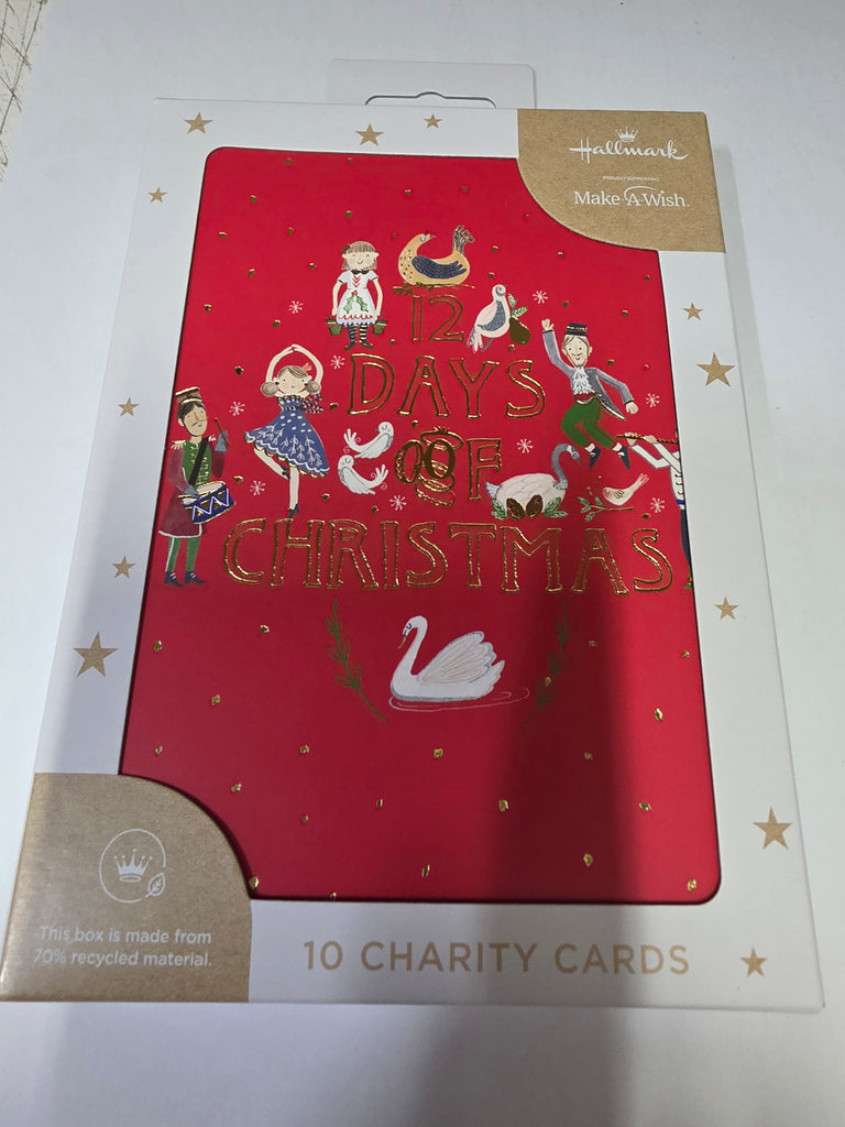 Hallmark Charity Boxed Christmas Cards | 10 Cards 1 Design | 12 Days