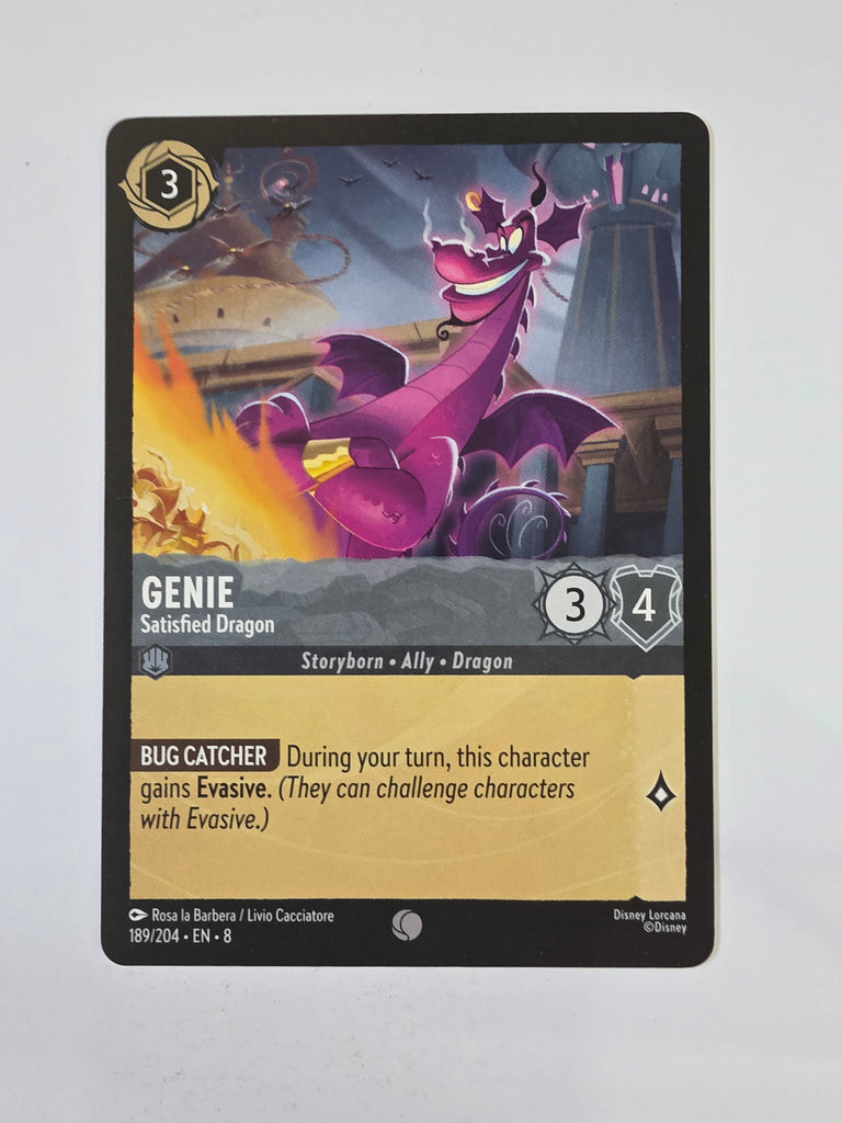 Disney Lorcana Reign of Jafar | Genie Satisfied Dragon | #189 | Common