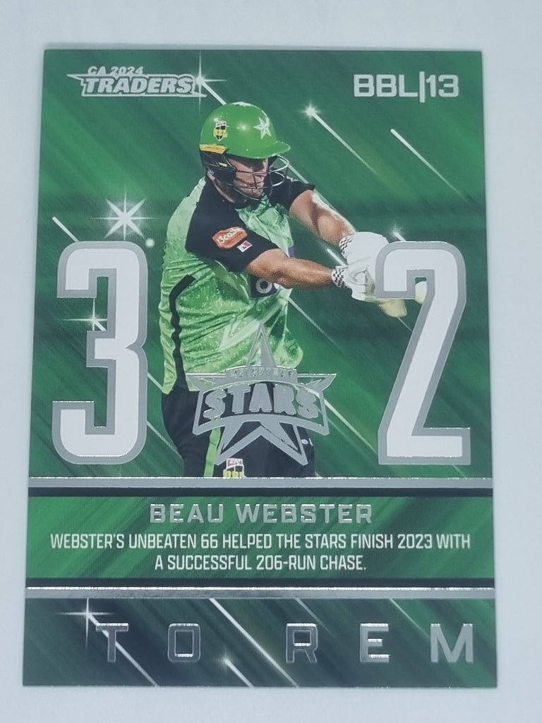 2024-25 LUXE Cricket - Season to Remember - #STR14 - Beau Webster - Stars