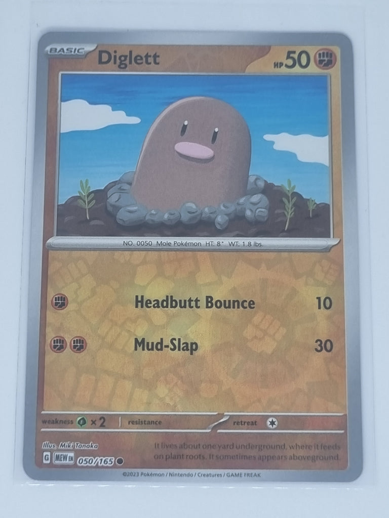 Pokemon TCG - Pokemon 151 - #050/165 - Reverse Holo - Diglett - Common