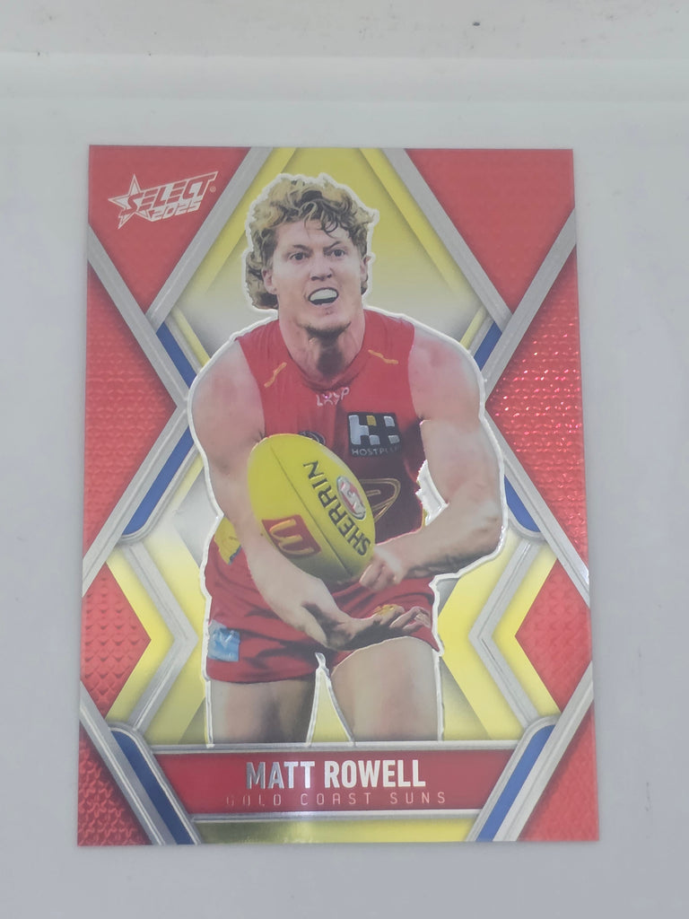 AFL Footy Stars 2025 | Luminous Base | #L97 | M. Rowell | Gold Coast Suns