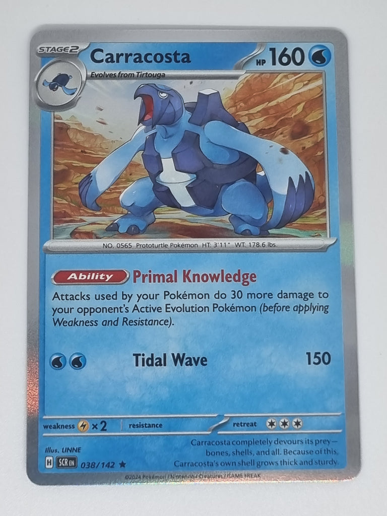 Pokemon TCG - Stellar Crown - #038/142 - Carracosta - Rare