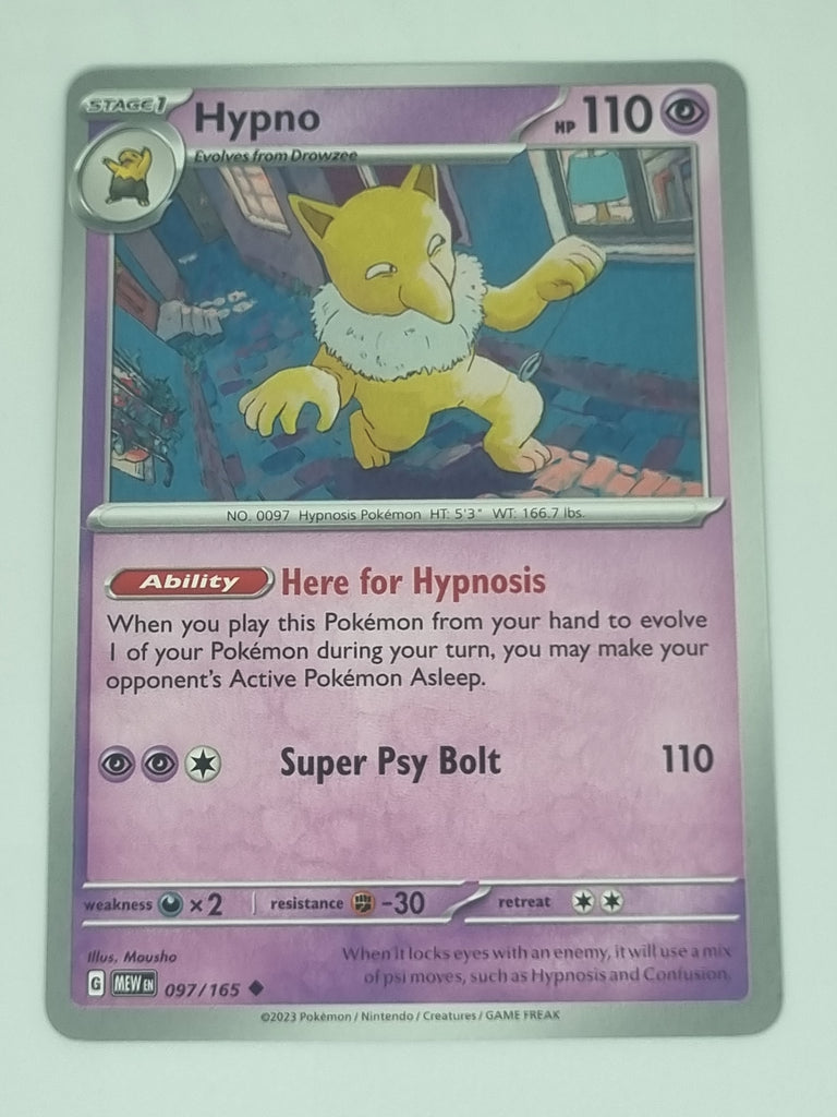 Pokemon TCG - Pokemon 151 - #097/165 - Hypno - Uncommon