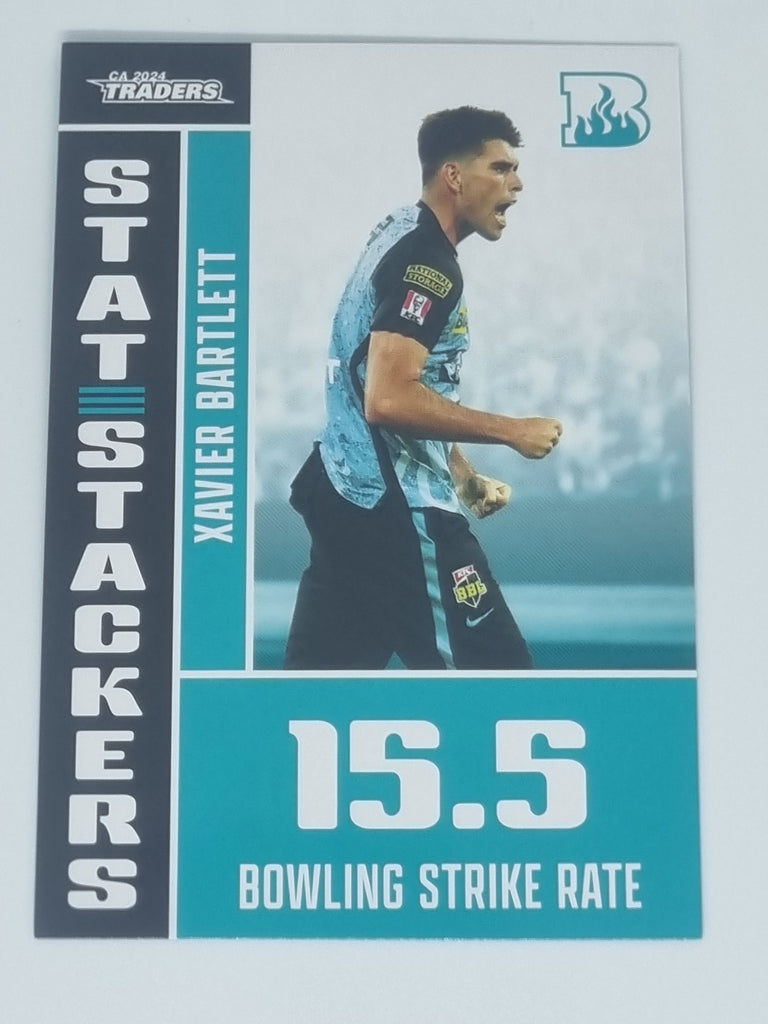 2024-25 LUXE Cricket - Stat Stackers - #SS13 - Xavier Bartlett - Heat