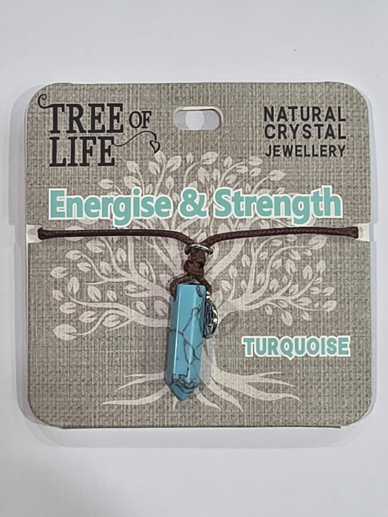 Tree of Life | Energise & Strength | Turquoise Necklace | Natural Crystal Jewellery