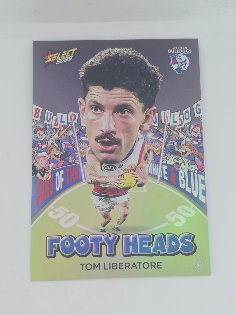 AFL Footy Stars 2025 | Footy Heads | #FH105 | T. Liberatore | Western Bulldogs