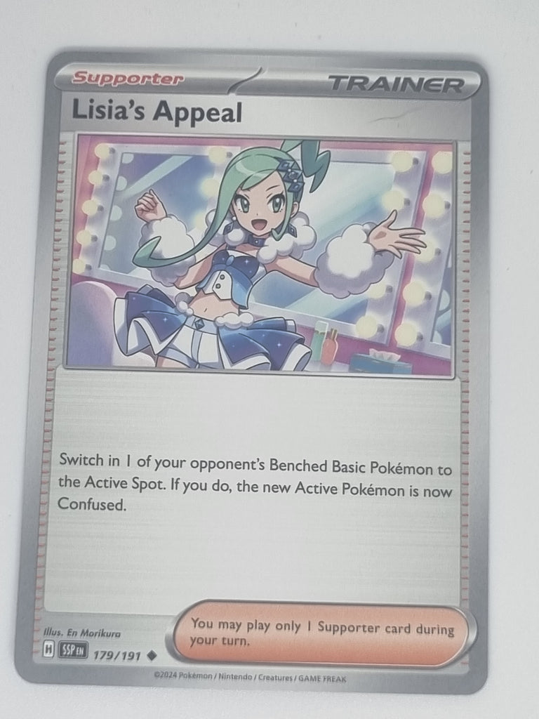 Pokemon TCG - Surging Sparks - #179/191 - Lisia's Appeal - Uncommon Funporium Pokemon TCG - Surging Sparks - #179/191 - Lisia's Appeal - Uncommon Funporium