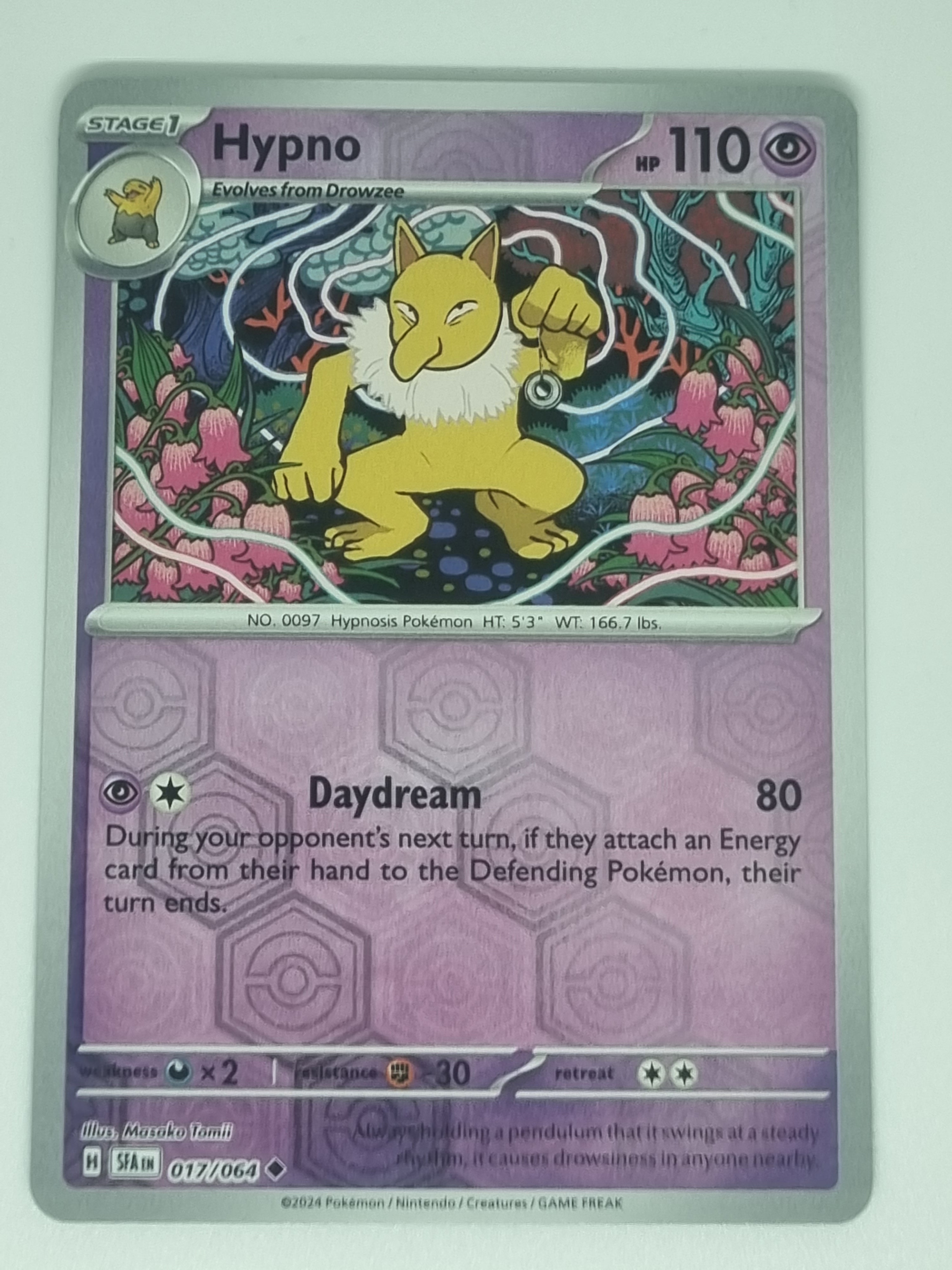 Pokemon TCG - Shrouded Fable - #017/064 - Hypno - Reverse Holo