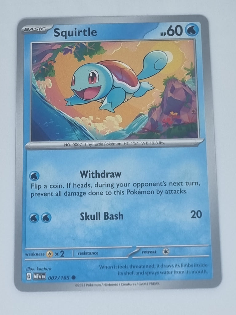 Pokemon TCG - Pokemon 151 - #007/165 - Squirtle - Common