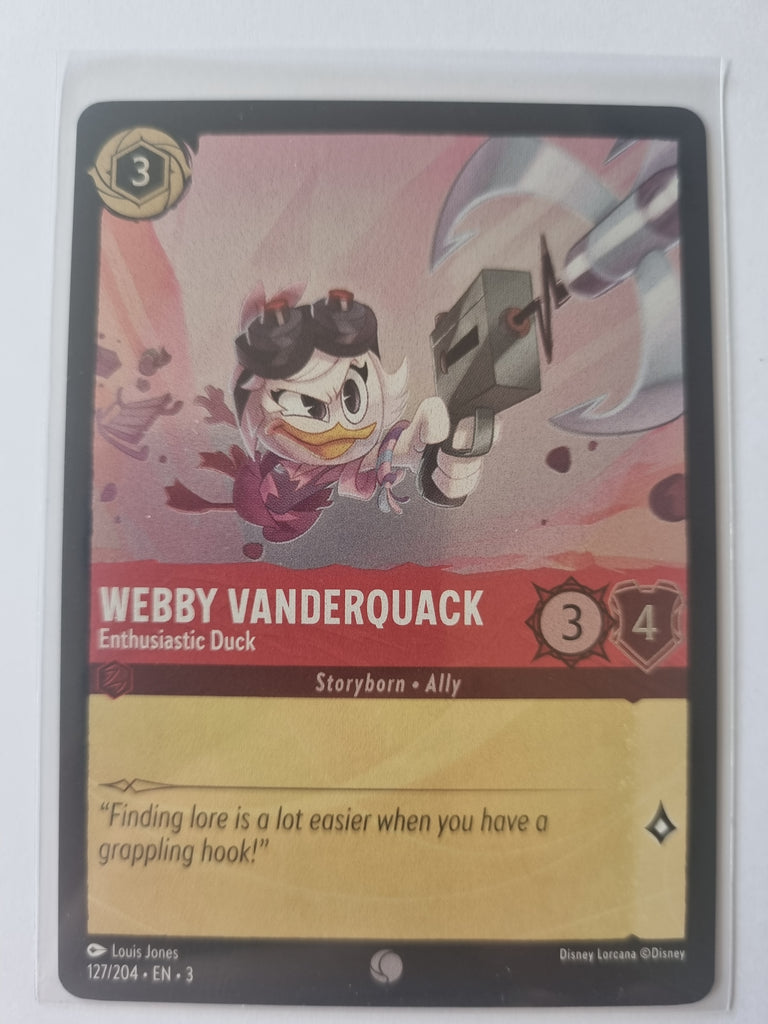 Into the Inklands FOIL Webby Vanderquack Enthusiastic Duck 127/204 Common