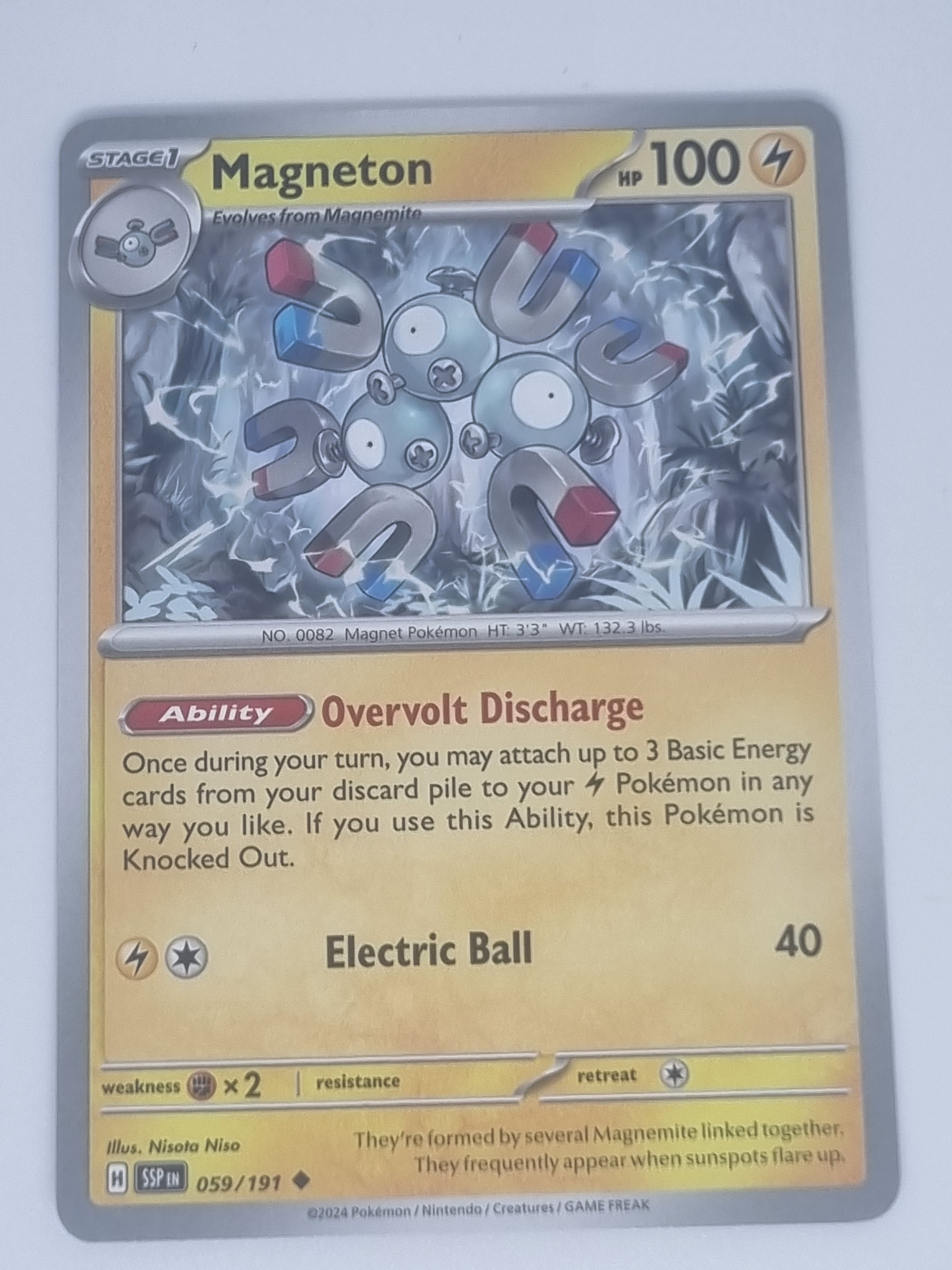 Pokemon Karte Magnezone 060/191 – Aus „Surging Sparks“, Evolution-Karte, Einzelkarte