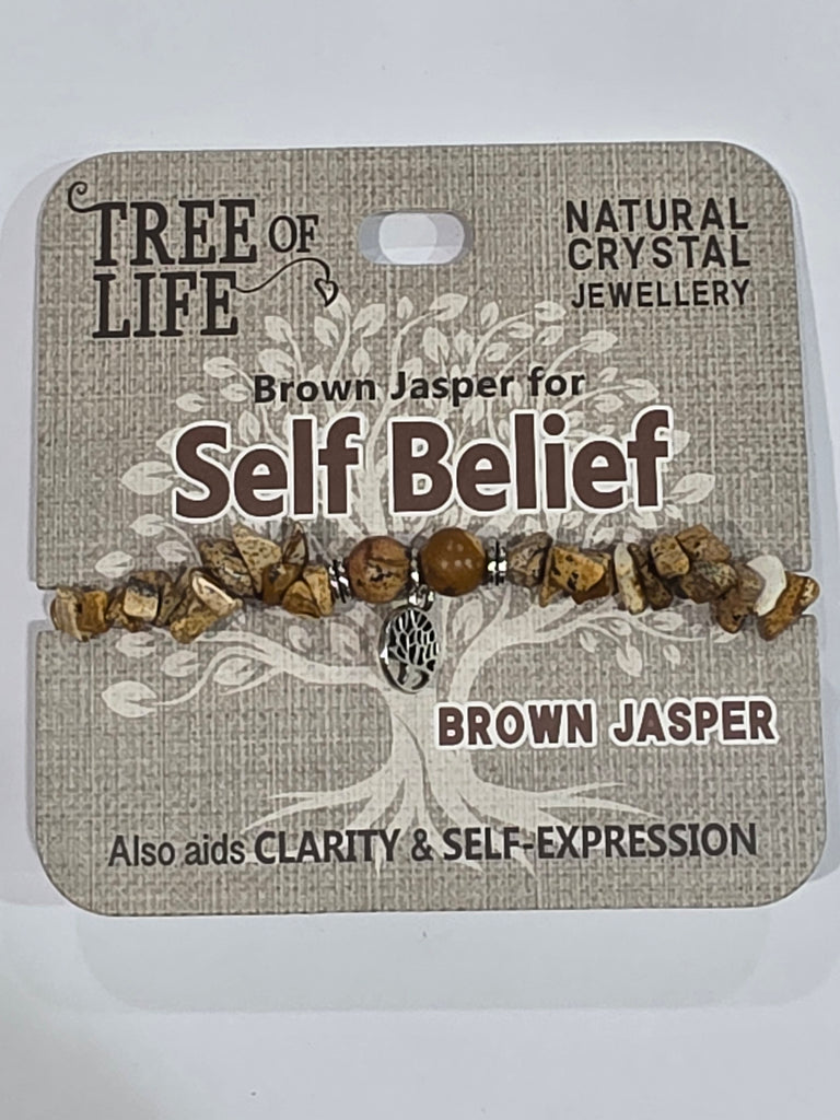 Tree of Life | Self Belief | Brown Jasper Bracelet | Natural Crystal Jewellery