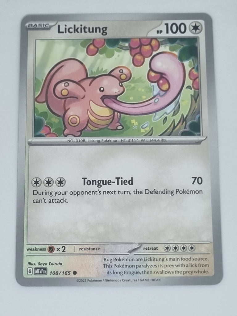 Pokemon TCG - Pokemon 151 - #108/165 - Lickitung - Common