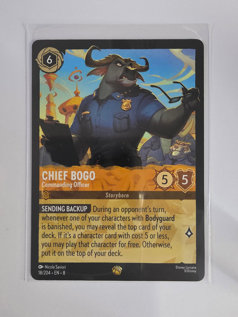 Disney Lorcana Reign of Jafar | Chief Bogo Commanding Officer | #018 | Legendary