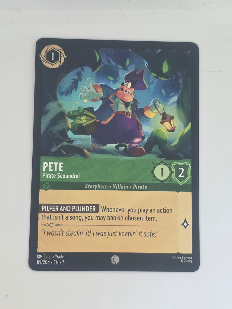 Lorcana | Archazia's Island | #89/204 | Pete - Pirate Scoundrel | Common