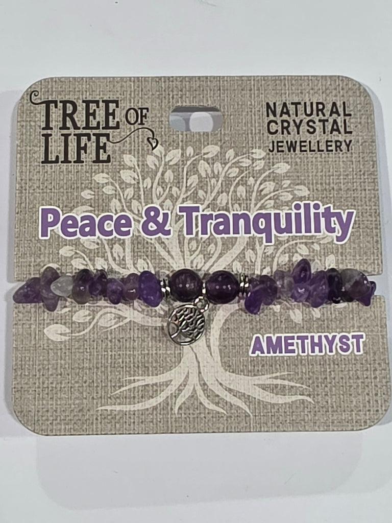 Tree of Life | Peace & Tranquility | Amethyst Bracelet | Natural Crystal Jewellery