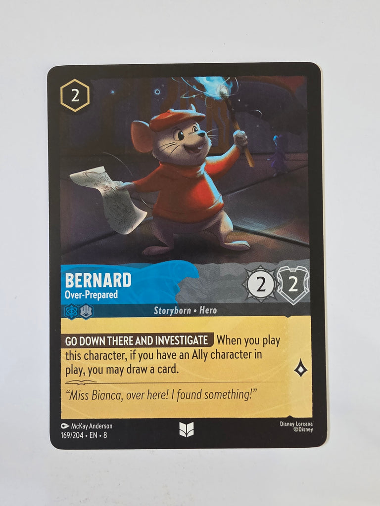 Disney Lorcana Reign of Jafar | Bernard Over-Prepared | #169 | Uncommon