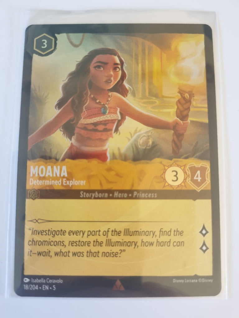 Shimmering Skies - FOIL - Moana - Determined Explorer - 18/204 - Rare