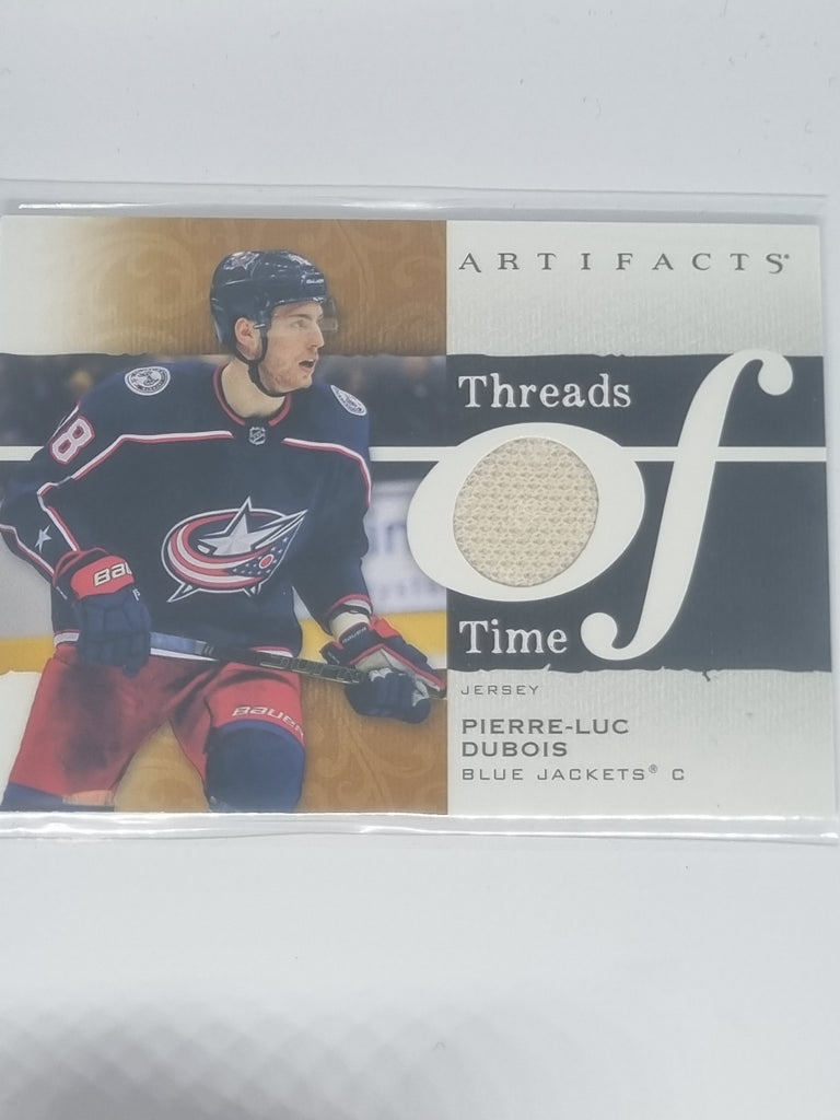 2021-22 Hockey Artifacts Threads of Time #TT-PD Pierre-Luc Dubois - Blue Jackets