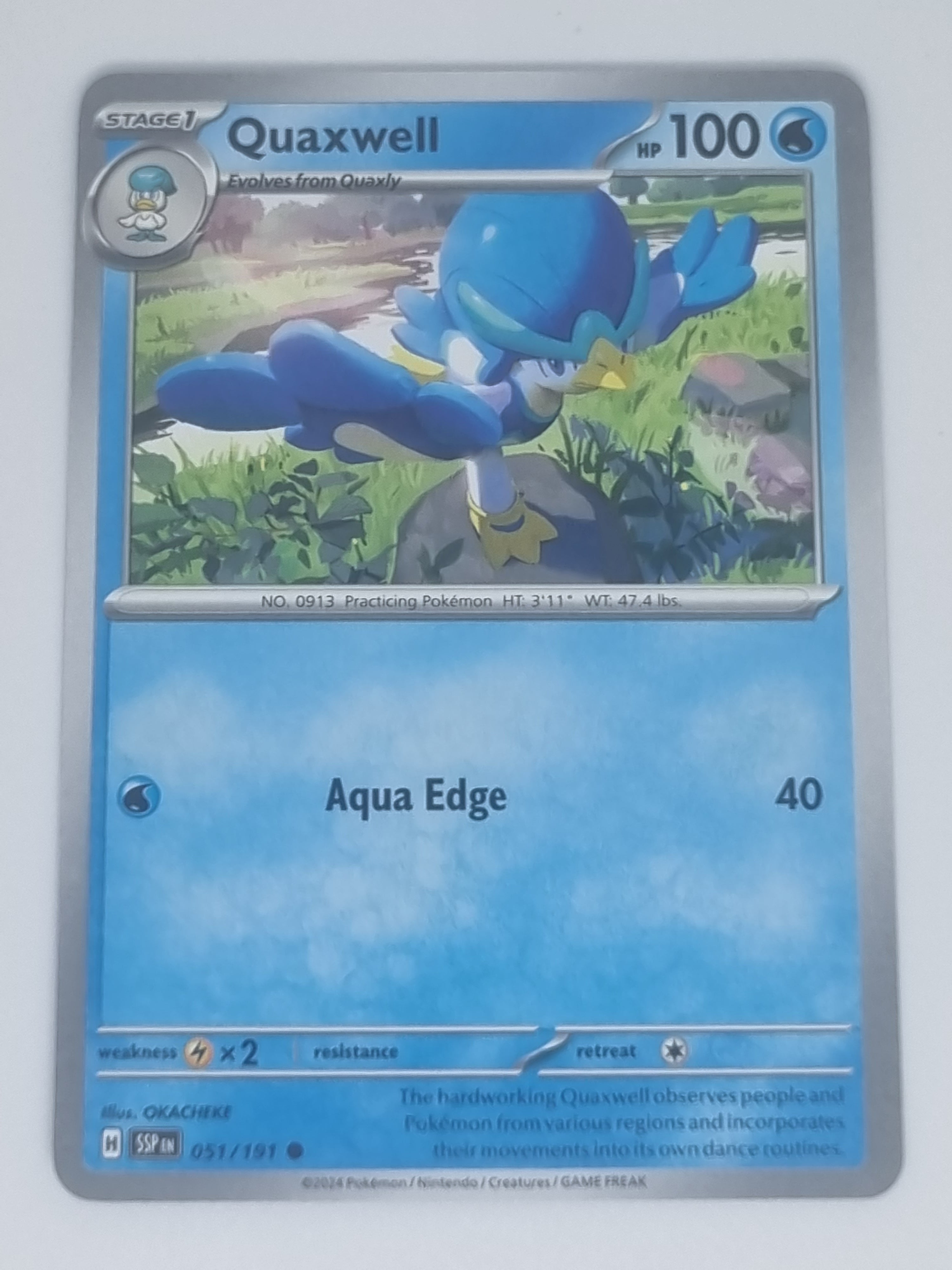 Pokemon TCG - Surging Sparks - #051/191 - Quaxwell - Common  Funporium