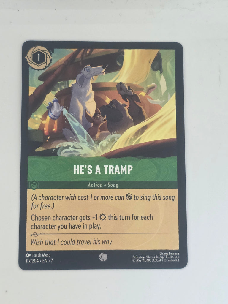 Lorcana | Archazia's Island | #117/204 | He's a Tramp | Common