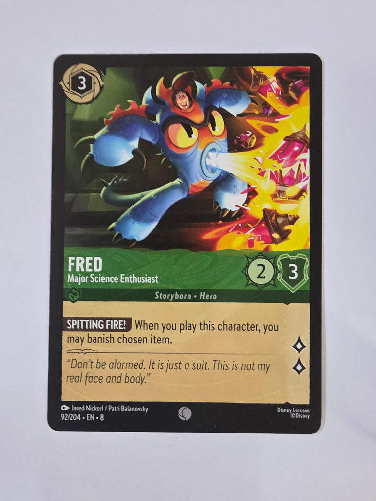 Disney Lorcana Reign of Jafar | Fred Major Science Enthusiast | #092 | Funporium Disney Lorcana Reign of Jafar | Fred Major Science Enthusiast | #092 | Funporium