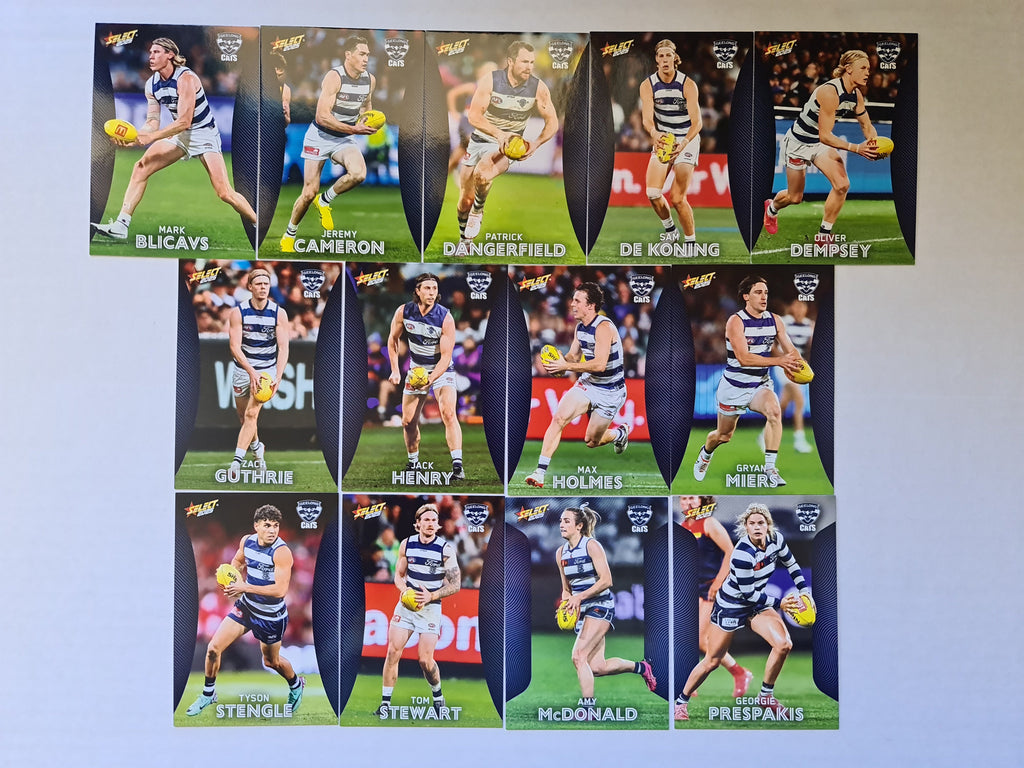 AFL Footy Stars 2025 | Complete Base Team Set | Geelong | 13 Cards