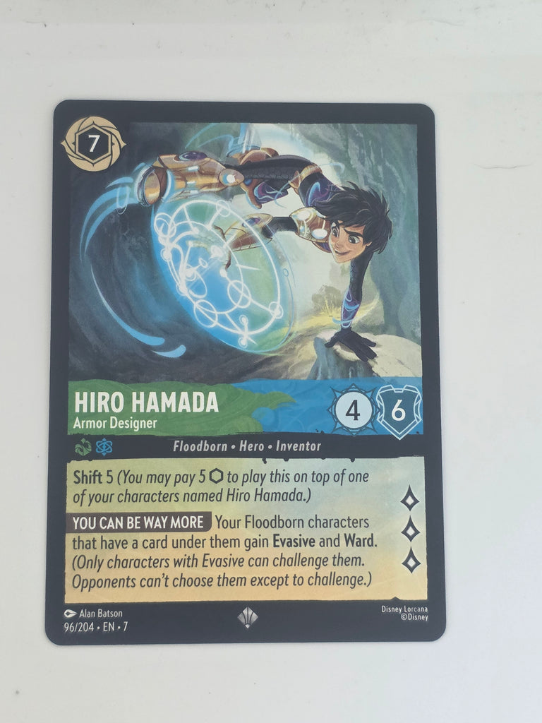 Lorcana | Archazia's Island | #96/204 | Hiro Hamada Armor Designer | Super Rare