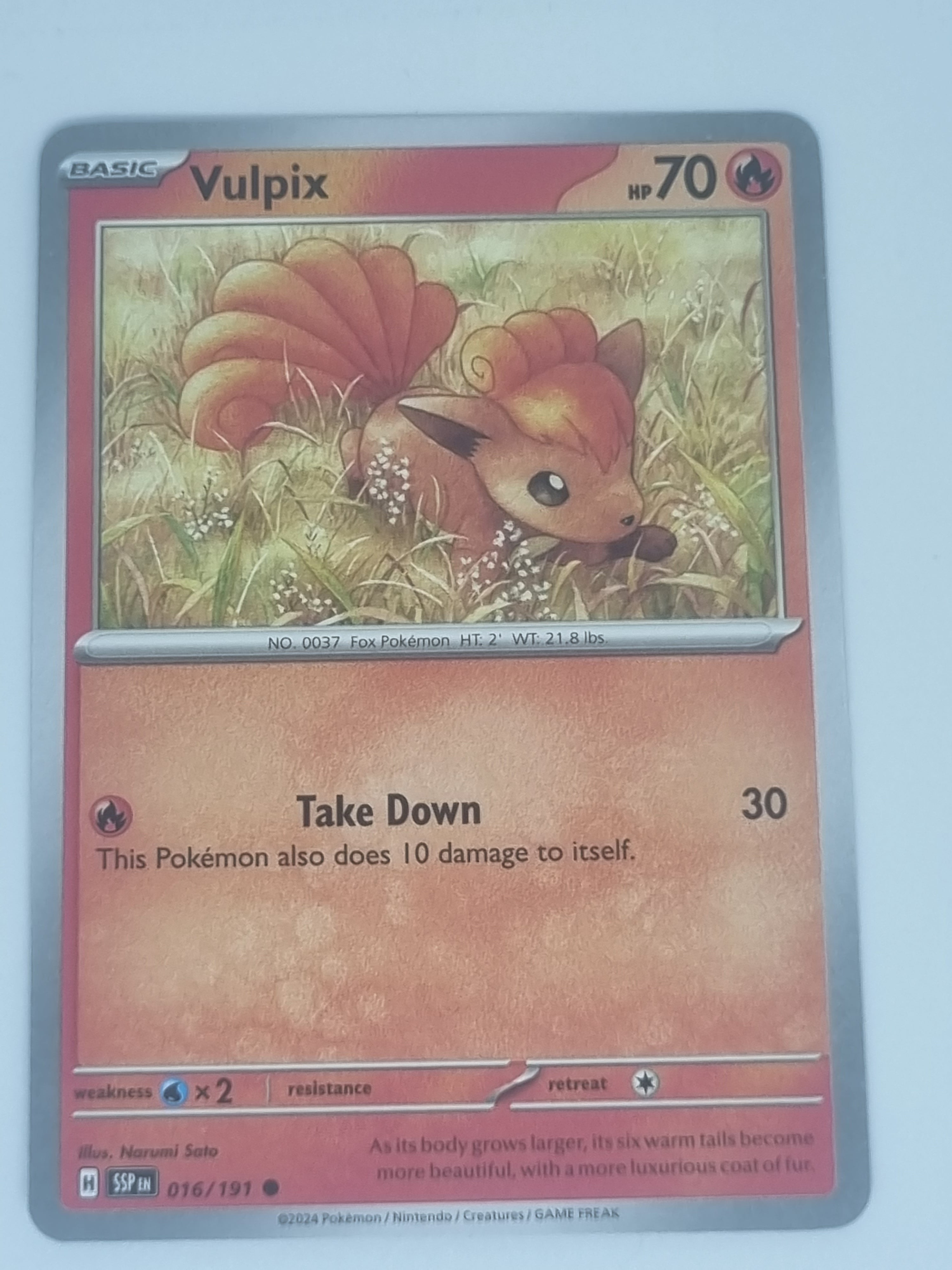 Pokemon TCG - Surging Sparks - #016/191 - Vulpix