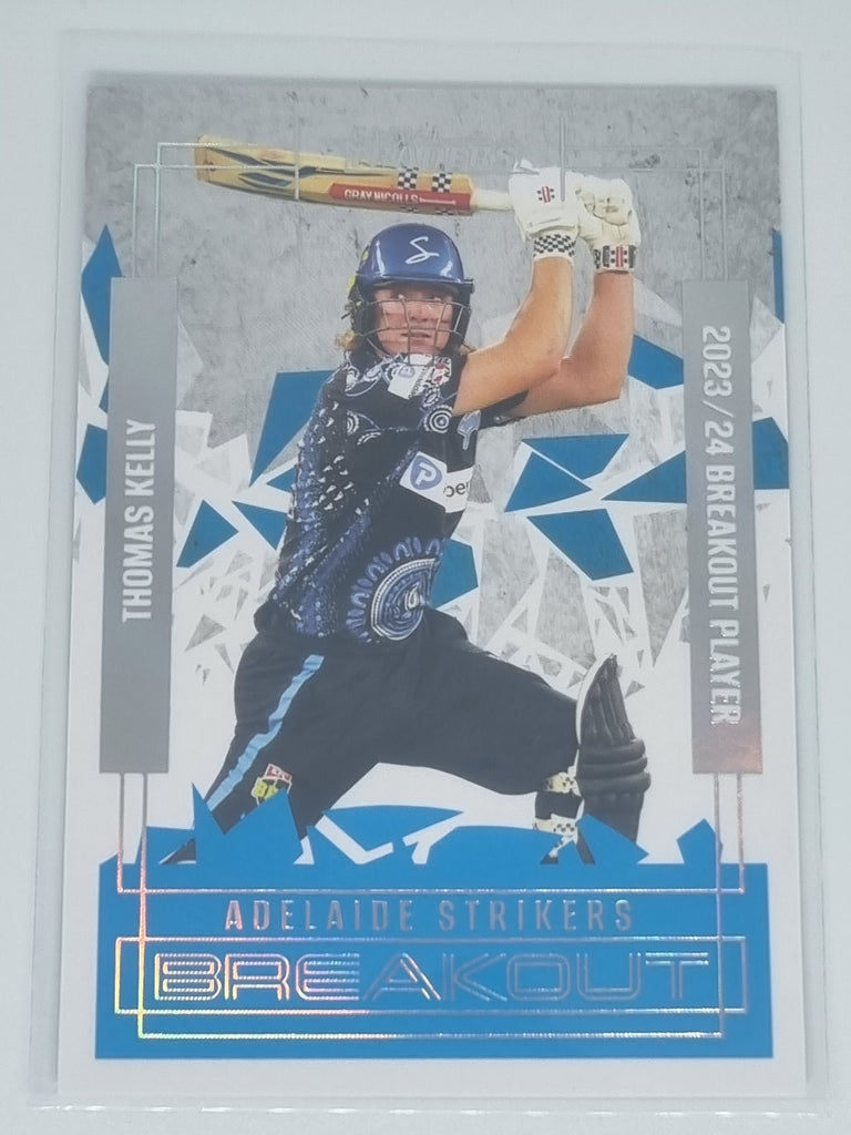 2024-25 LUXE Cricket - Breakouts White - #BO03 - Thomas Kelly - Strikers