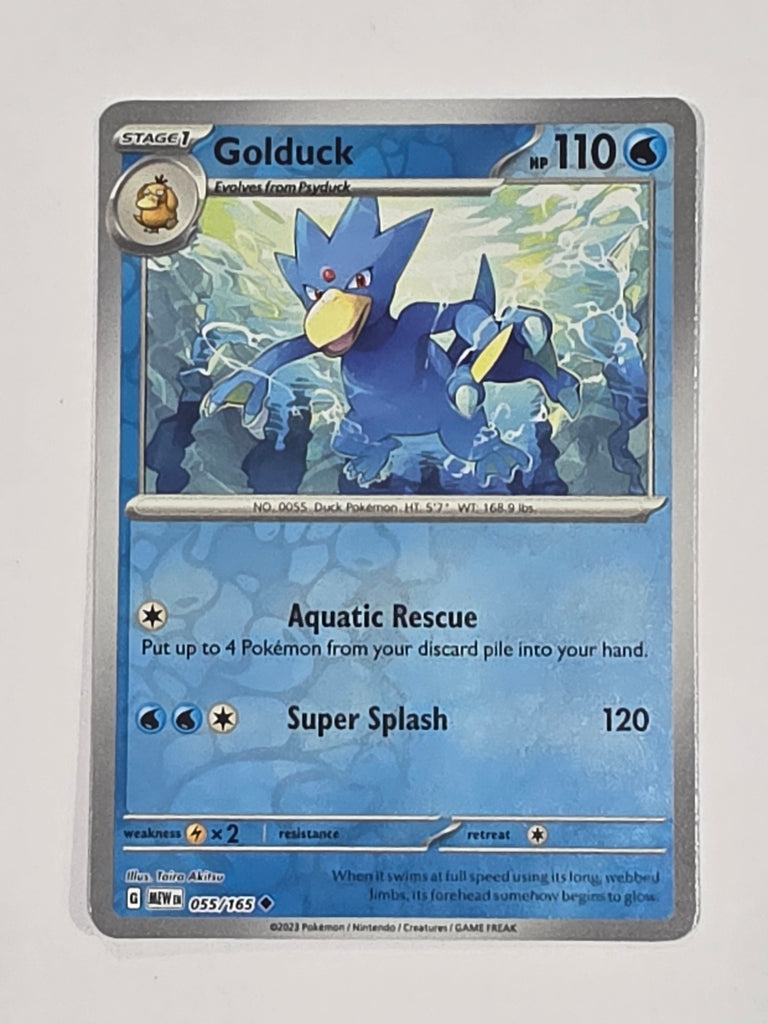 Pokemon TCG - Pokemon 151 - #055/165 - Reverse Holo - Golduck - Uncommon