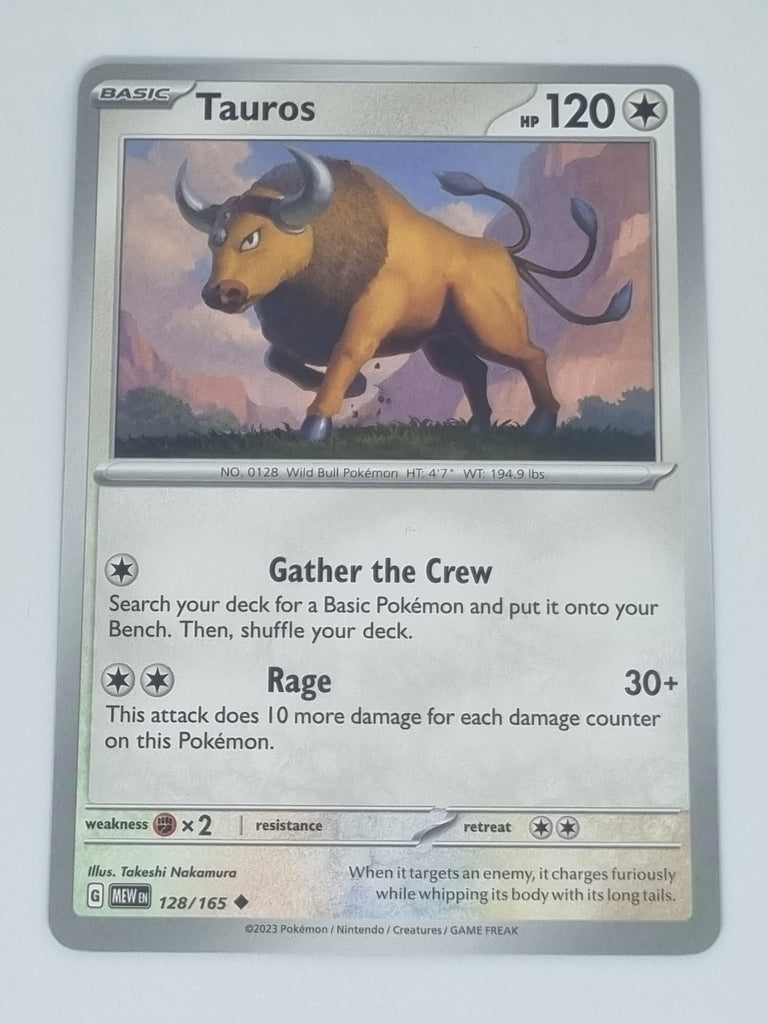 Pokemon TCG - Pokemon 151 - #128/165 - Tauros - Uncommon