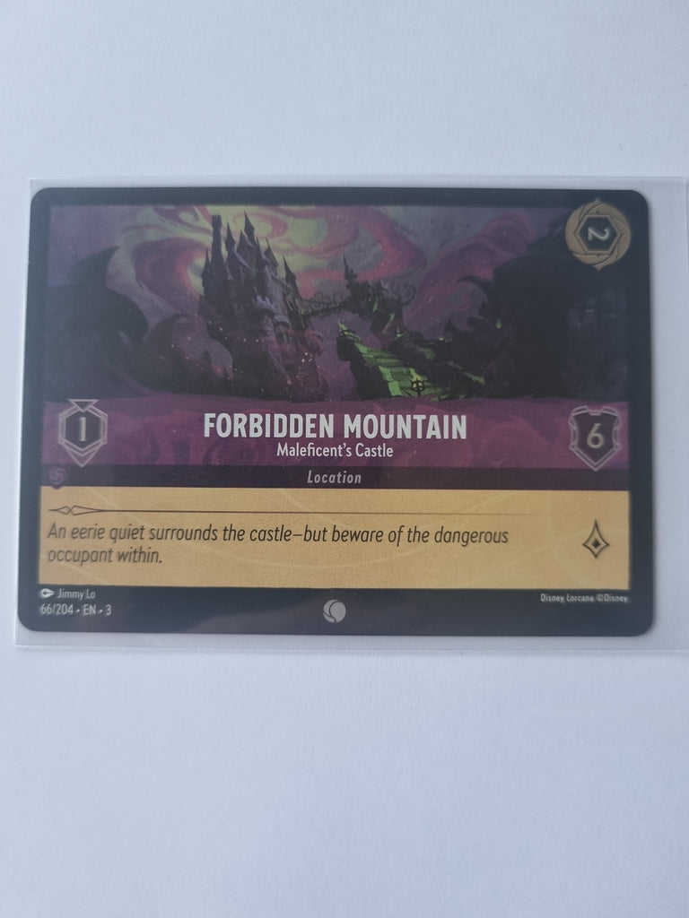 Into the Inklands FOIL Forbidden Mountain Maleficents Castle 66/204 Common