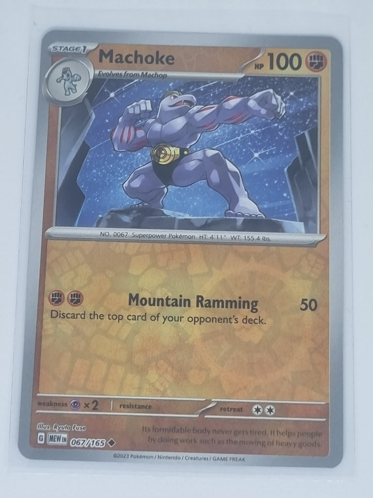 Pokemon TCG - Pokemon 151 - #067/165 - Reverse Holo - Machoke - Uncommon